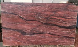 Revolution wave red quartzite slab from Brazil