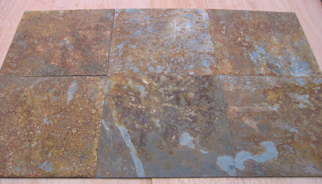 Multicolor slate (rusty) tiles from Brazil