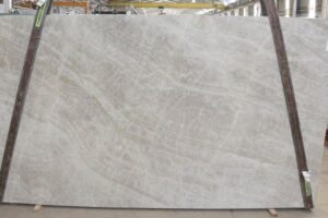 White Taj Mahal quartzite slab from Brazil