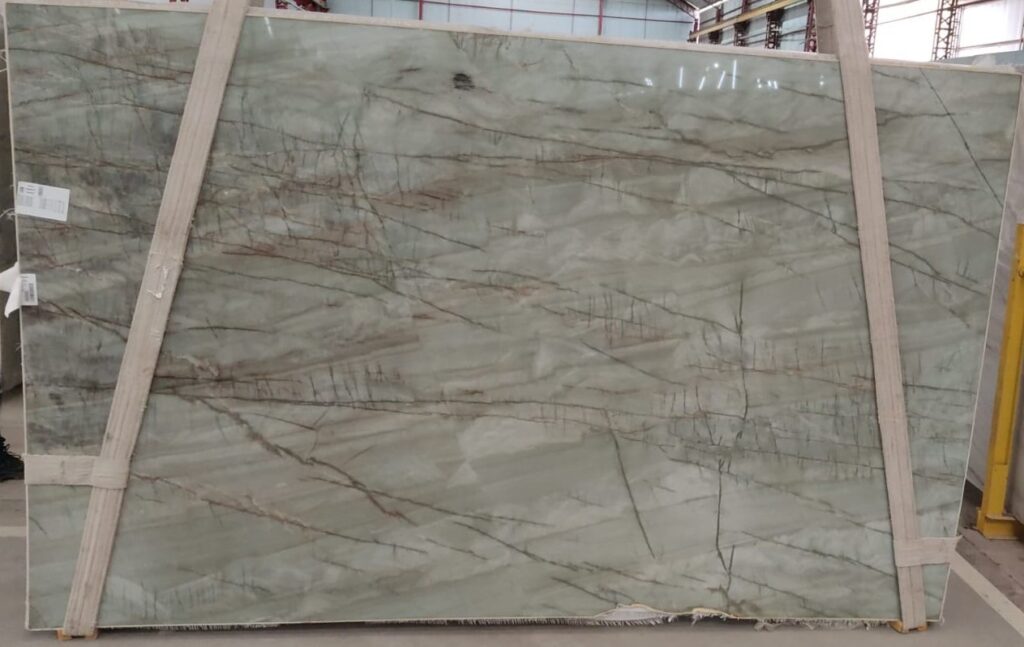 Emerald Green quartzite slabs from Brazil