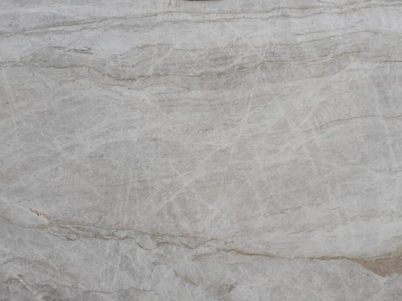 Quartzite Taj Mahal Leathered Slab of white Taj Mahal Quartzite with leathered finishing