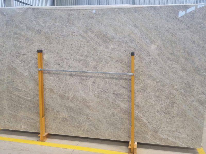 Quartzite Taj Mahal Polished 2 Slab of the creamy white Taj Mahal Quartzite with polished finishing